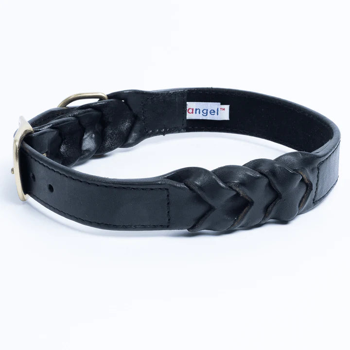 Braided leather outlet collar