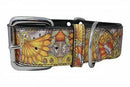 ANGEL "Dragon Punk" Leather Collar 26" x 2" (Black)