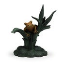 Aquascape Frog on Reed Spitter - High-Quality Polyresin Pond Water Feature