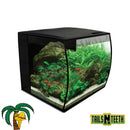 Fluval FLEX Aquarium Kit - 34 L (9 US gal) - Freshwater Glass Aquarium Kit Black