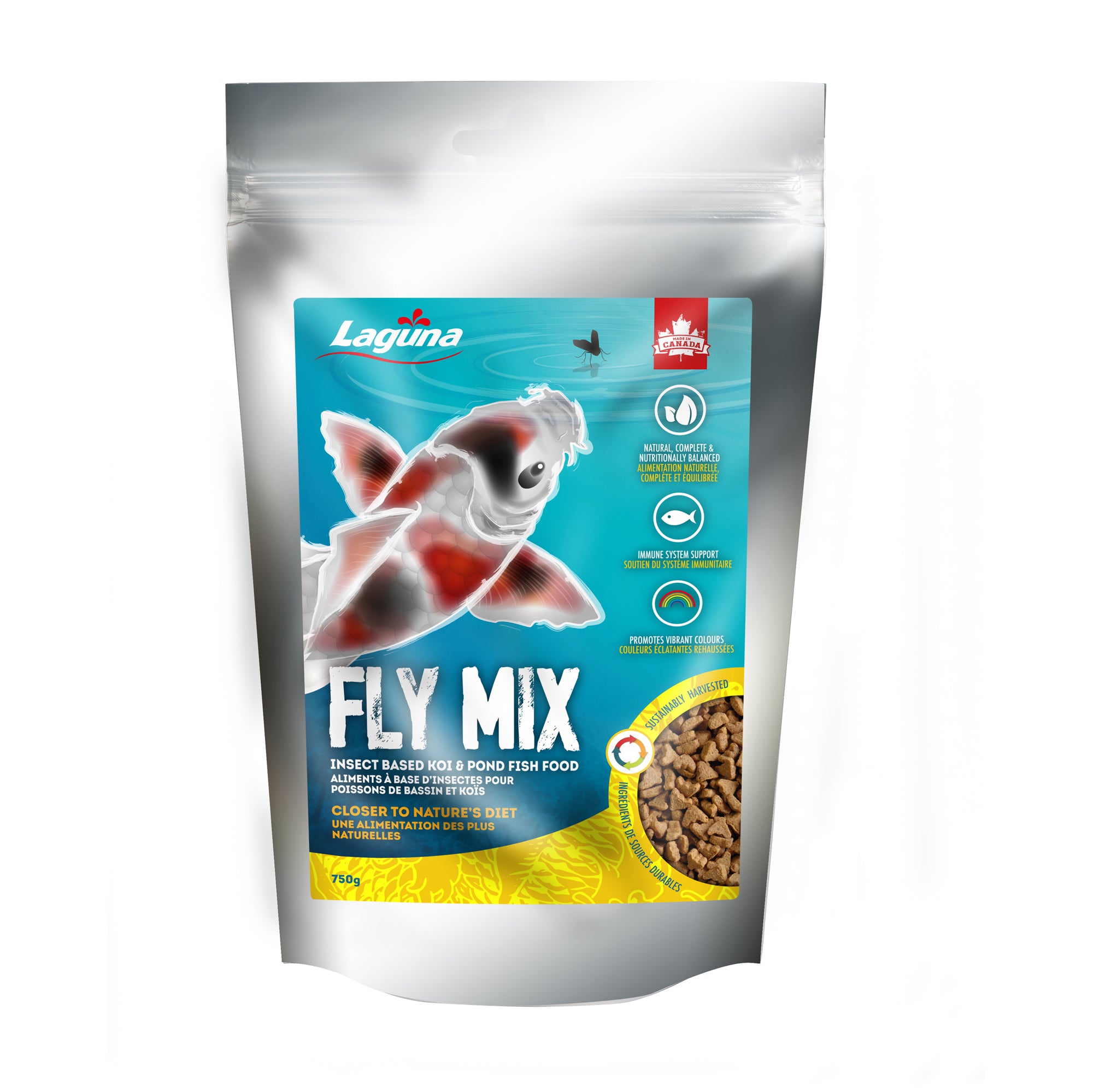 Laguna Fly Mix Koi Pond Fish Food 750 g With Black Soldier Fly L