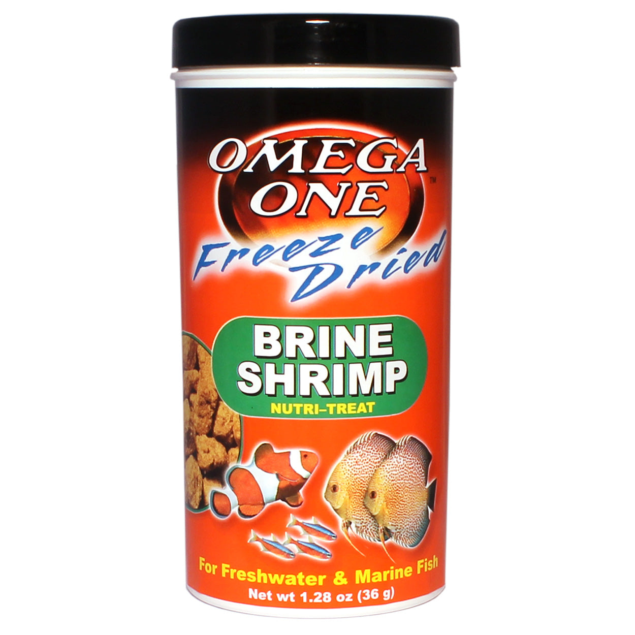 Omega One Freeze Dried Brine Shrimp 36g 1.28oz Freeze Dried Nutr