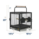Prevue Hendryx Travel Carrier for Birds 18 3/4" x 14 7/8’’ Wide x 18’’ High