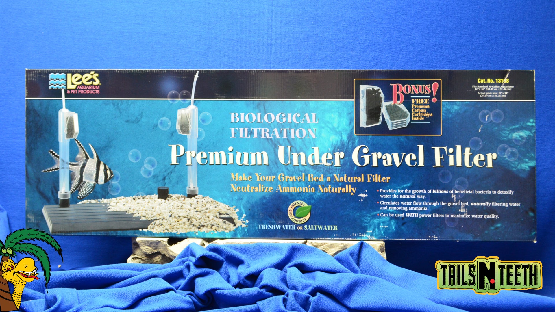 Lee's Premium Under Gravel Filter for 30 Gal Aquariums 12" x 36" 13