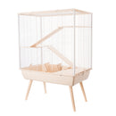 Zolux Neo Cosy Small Pet Cage - 15 mm Bars - Beige with White Wire - 78 x 48 x 80cm