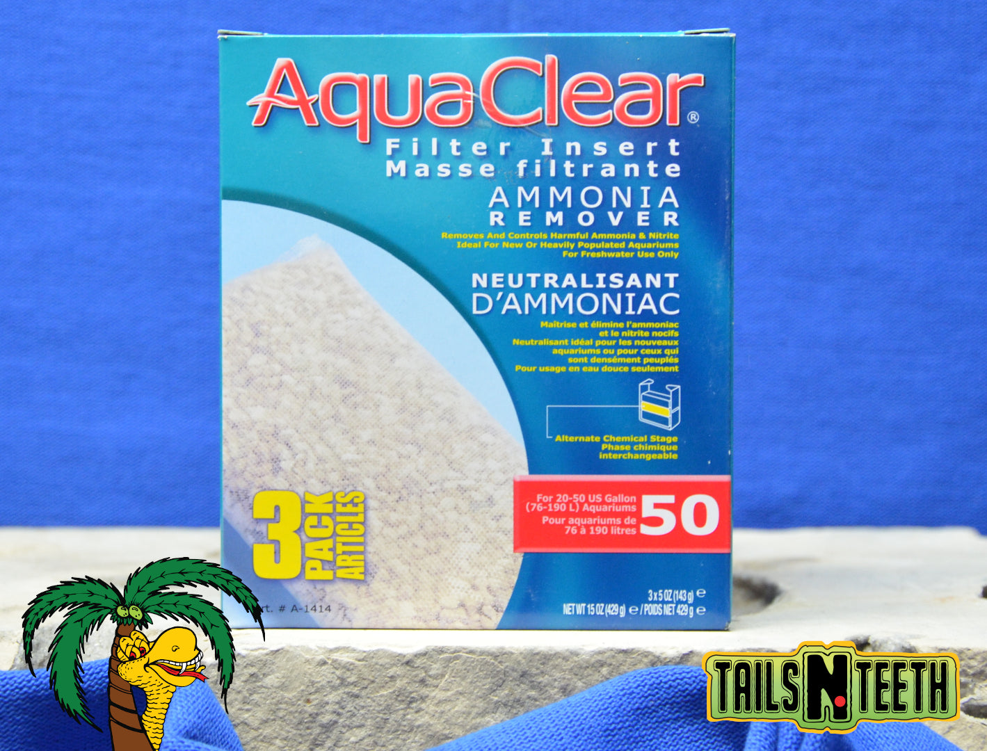 AquaClear 50 Ammonia Remover Insert 3 Pack Replacement Filter Media