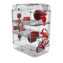 Zolux RODY-3 TRIO Cage for Hamsters Gerbils Mice - RED - InterConnecting Cages