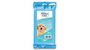 8 in 1 Perfect Coat Baby Powder Puppy Bath Dog Wipes (24 ct)