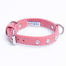 ANGEL "Athens" Leather Collar 14" x 5/8" (Bubblegum Pink)