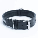ANGEL "New York Reflective" Leather Collar 24" x 1.5" (Black)