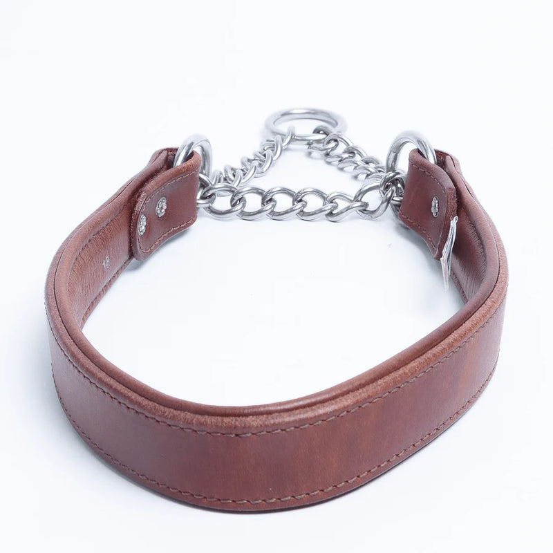 ANGEL "Rio Martingale" Leather Collar 20" x 1" (Brown)