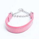 ANGEL "Rio Martingale" Leather Collar 20" x 1" (Pink)