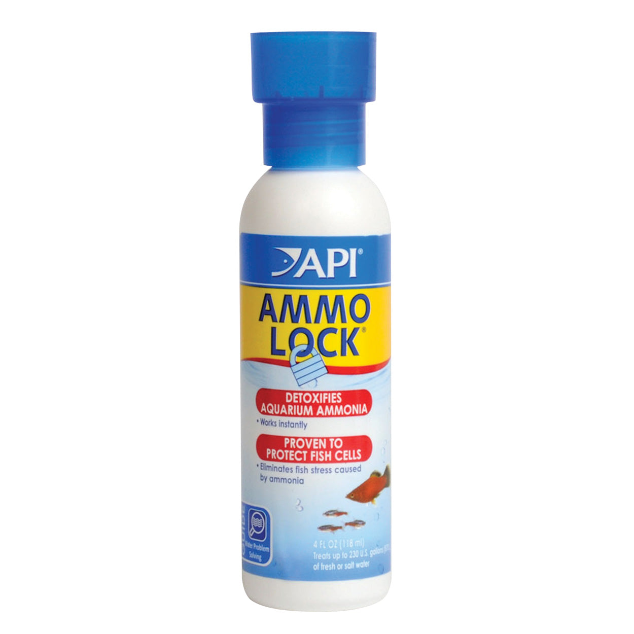 API Ammo-Lock 237ml (4oz) - Detoxifies Aquarium Ammonia - Treats 230 U