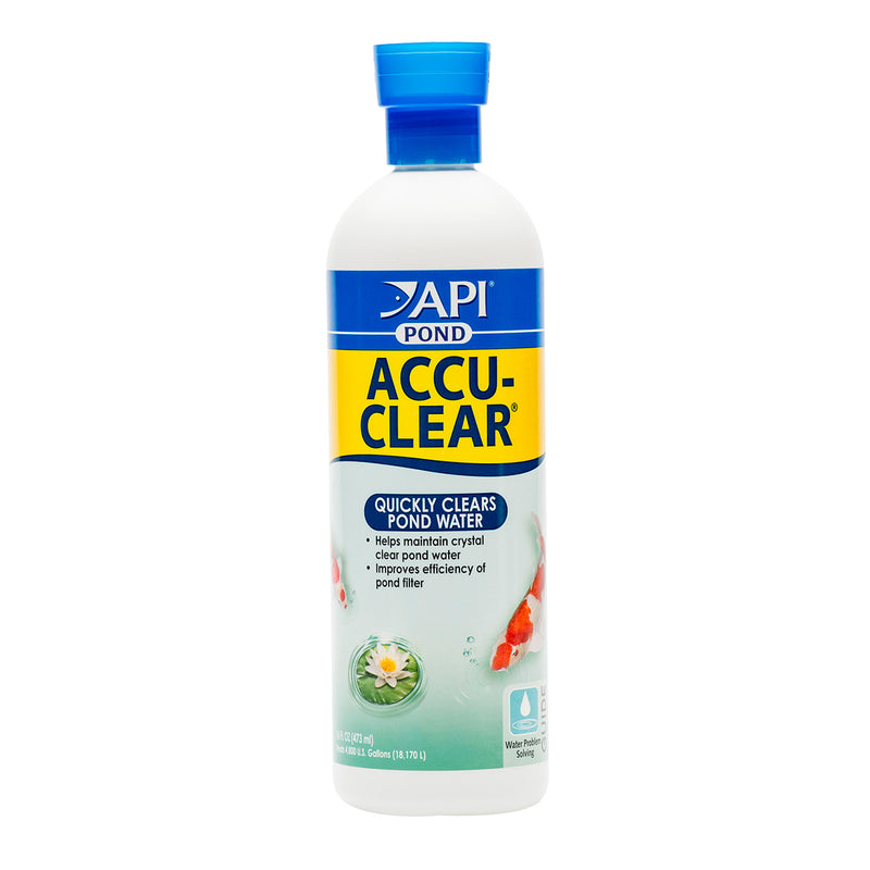 API POND Accu-Clear 473ml (16oz) - Quickly Clears Pond Water - Treats 4,800 US Gallons