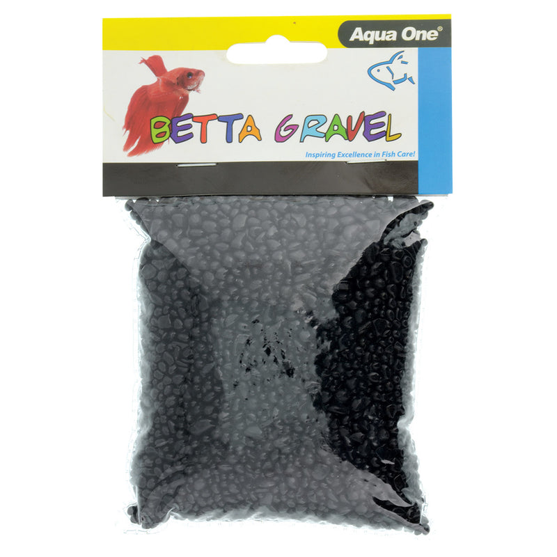 AQUA ONE Betta Gravel - Black - 350 g