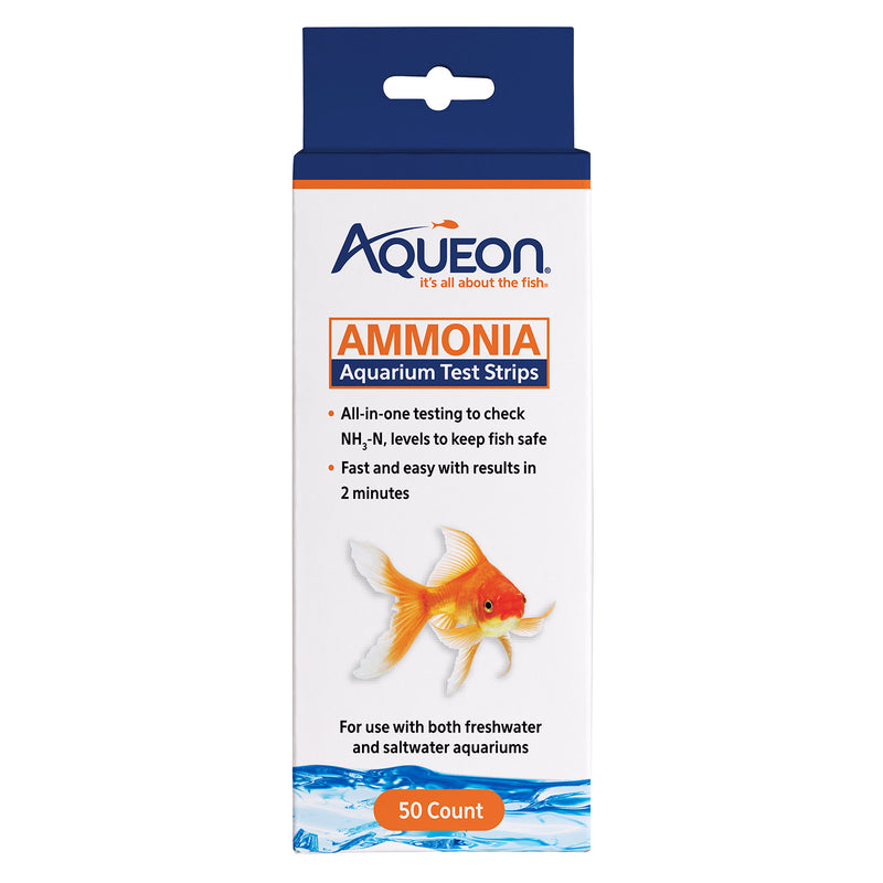 Aqueon Ammonia Aquarium Test Strips - 50ct