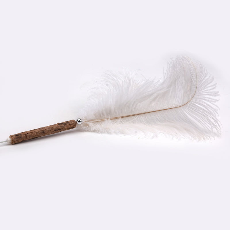 Cat Love Jumbo Ostrich Feather Wand