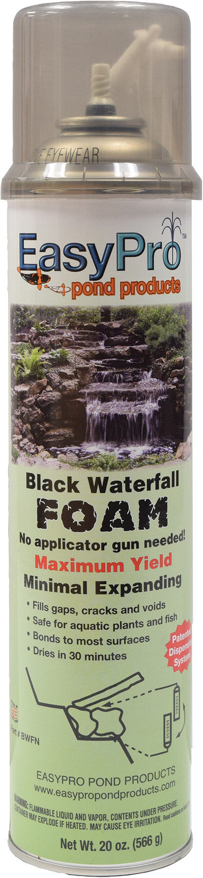 EasyPro BWFN Black Waterfall Foam – Ready to Use – 20 oz Can