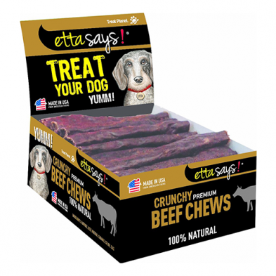 Etta Says! Crunchy Beef Chews 4 Dog Treat