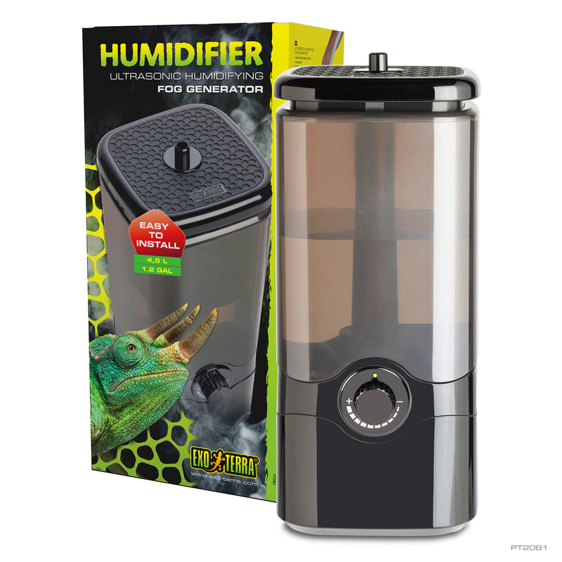 Exo Terra Humidifier - Ultrasonic Fog Generator - 17 x 17 x 37cm (7 x 7 x 14.5 in) - 300 mL/h