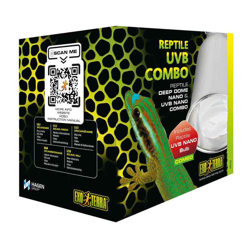 Exo Terra Deep Dome Fixture and UVB Combo - NANO