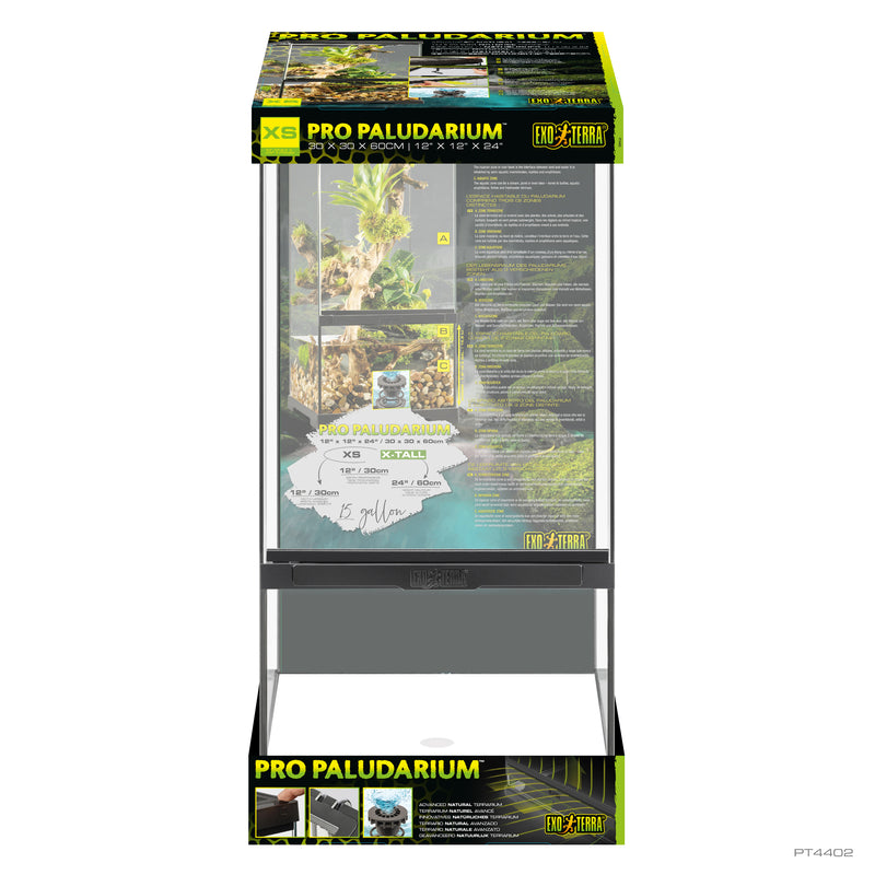 Exo Terra Pro Paludarium Advanced Natural Terrarium - X-Small-X-Tall - 30 x 30 x 60 cm