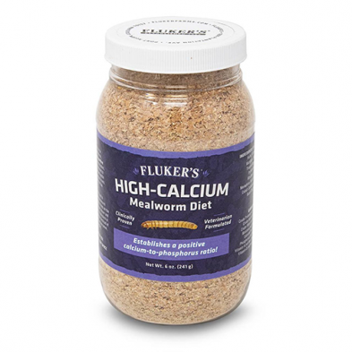 FLUKERS HI-CALCIUM MEALWORM DIET 6 OZ