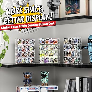 FUNKO Bitty POP!: Acrylic Display Case, Set of 2