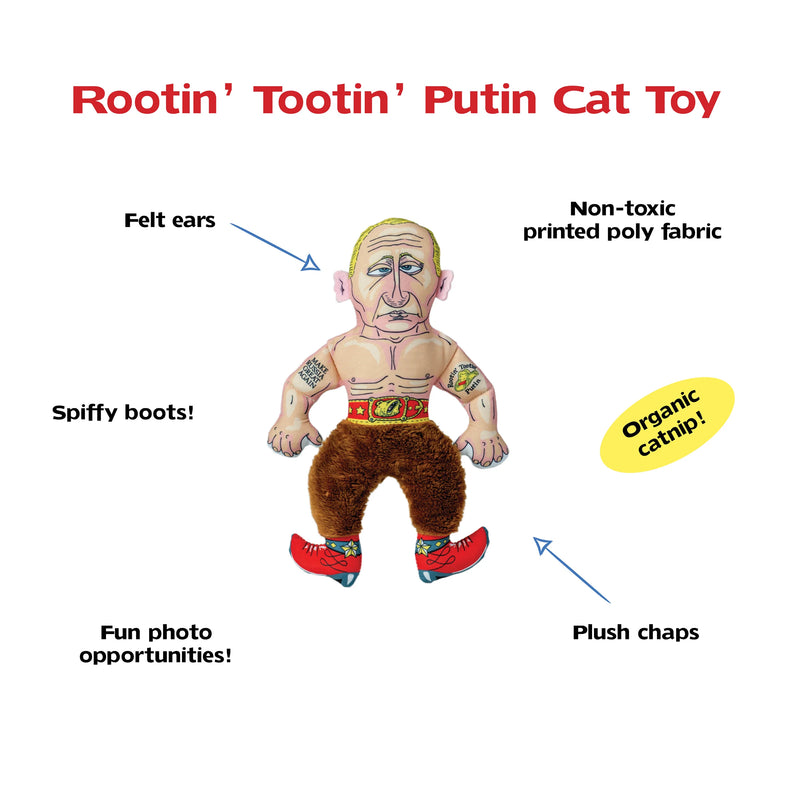 FUZZU PRESIDENTIAL PARODY ROOTIN' TOOTIN' PUTIN CAT TOY