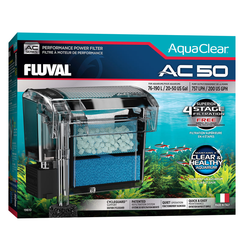 Fluval AquaClear 50 Power Filter - 76-190 L (20-50 gal)