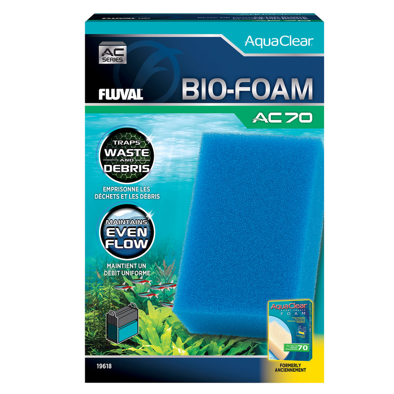 Fluval AquaClear 70 Bio-Foam Filter Insert - Blue - 1 pack