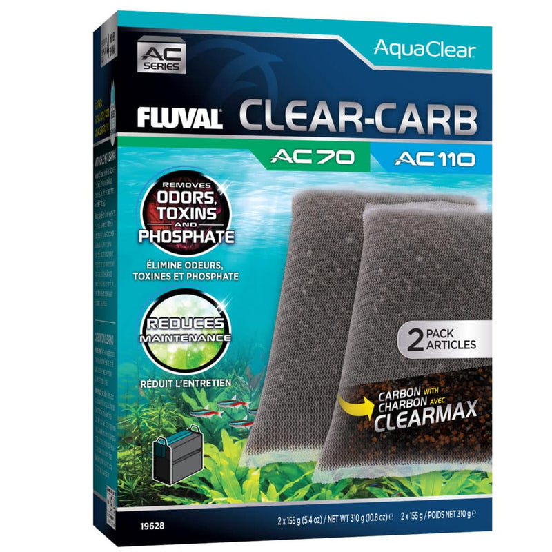 Fluval AquaClear 70/110 Clear-Carb Insert - 2 pack - 310 g (10.8 oz)