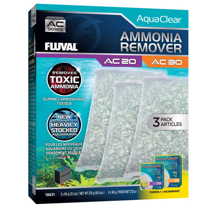 Fluval AquaClear 20/30 Ammonia Remover Insert - 3 pack - 272 g (9.6 oz)