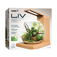Fluval LIV Microscaping Aquarium Kit - Teak - 33 x 31.75 cm (13 x 12.5 in)