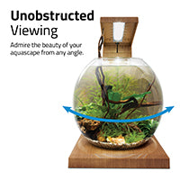 Fluval LIV Microscaping Aquarium Kit - Teak - 33 x 31.75 cm (13 x 12.5 in)