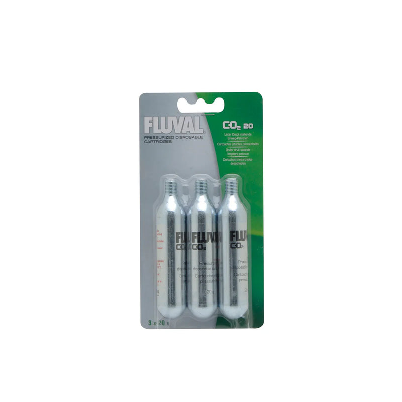 Fluval Pressurized 20g CO2 Disposable Cartridge- 3 Pack - A7541