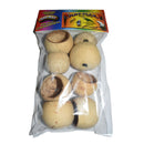 Fun-Max 8 WOOD APPLE BELLS 1.5¨X 2¨ HOLE 7/16 - W242N