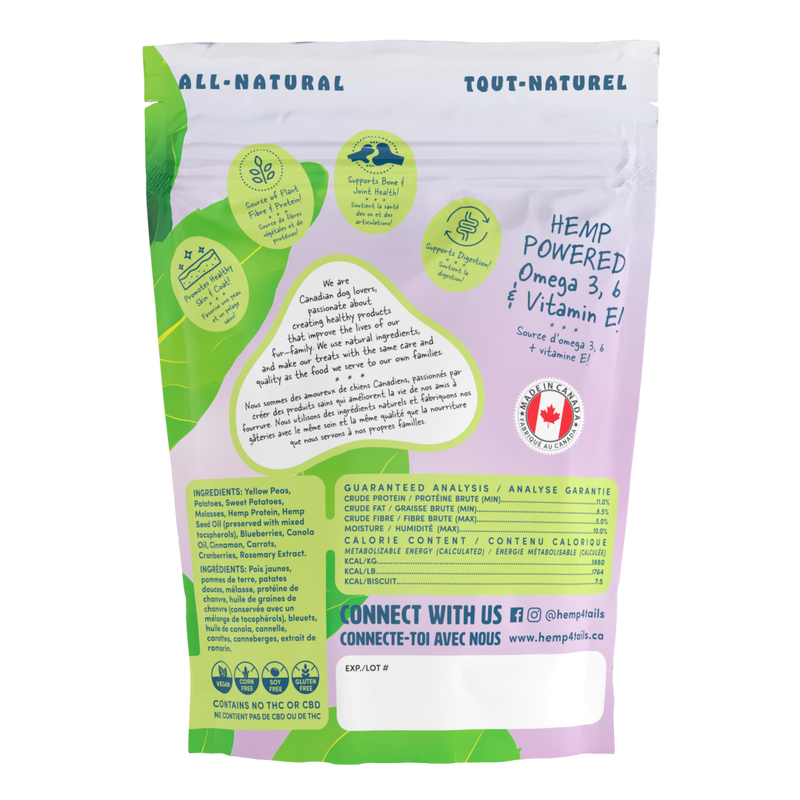 Hemp 4 Tails Hemp Dog Treats – BLUEBERRY