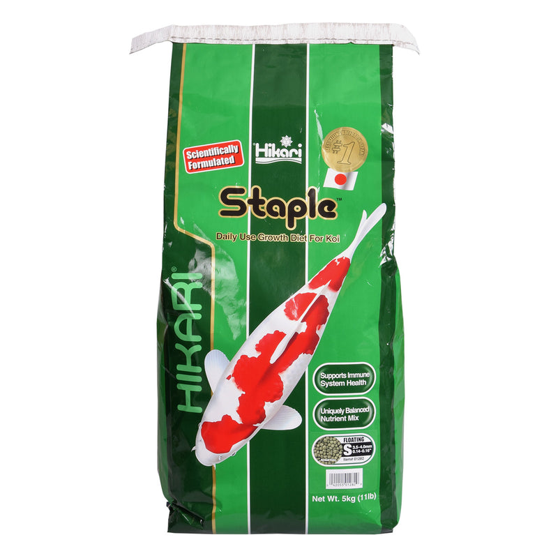 Hikari Staple Koi - Floating SMALL 3.5-4mm Pellet 5kg - Daily Diet for Most Pond Fish