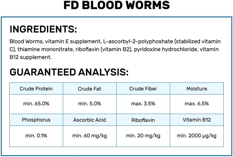 Hikari Bio-Pure Freeze Dried Blood Worms for Pets, 0.42-Ounce