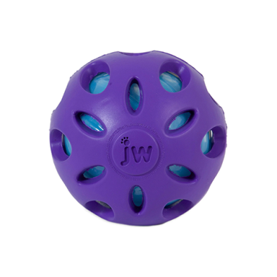 JW Crackle Heads Crackle Ball Medium Dog Toy