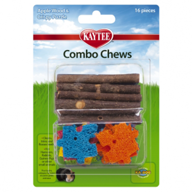 KAYTEE COMBO CHEWS APPLEWOOD & CRISPY PUZZLE