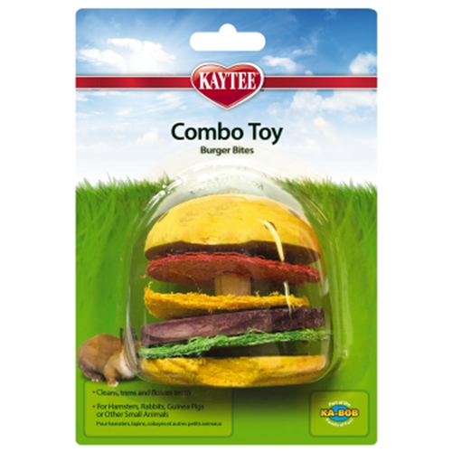 KAYTEE COMBO TOY CRISPY & WOOD HAMBURGER