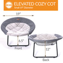 K&H PET PRODUCTS ELEVATED COZY COT CLASSY GREY SMALL