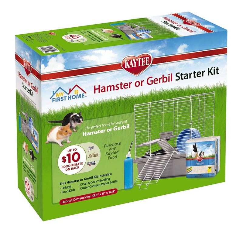 Kaytee My First Home Hamster or Gerbil Starter Kit - 13.5" x 11" x 14.5"