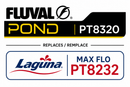 FLUVAL MAX-FLO Pond Waterfall & Filter Pump - For ponds up to 1400 U.S. gal (4800 L)...(Formally Laguna Max-Flo PT8232 pond pump)