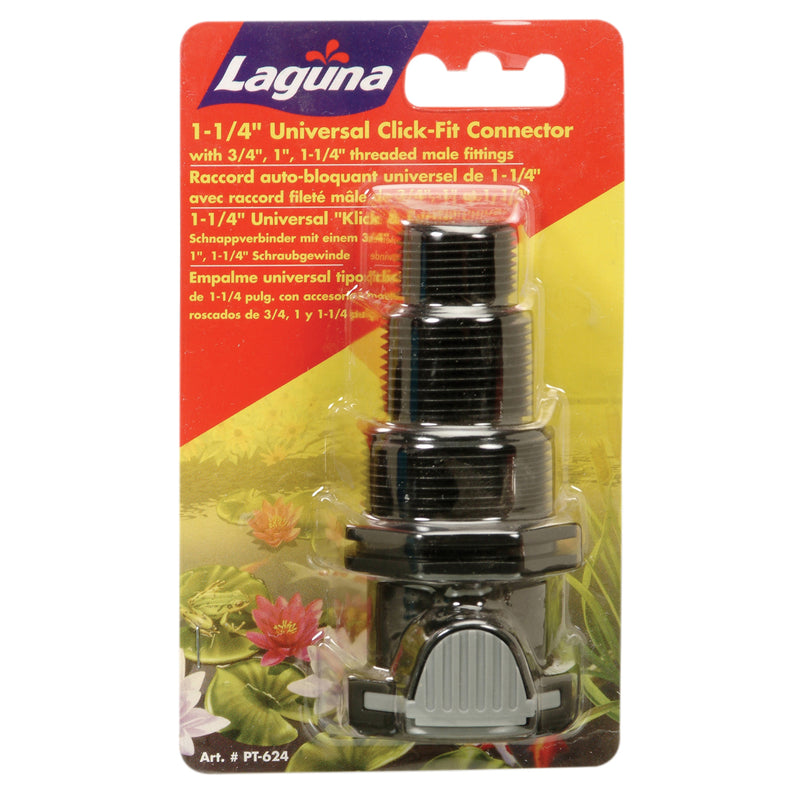 Laguna 3.17 cm (1 1/4”) Click-Fit - Universal, 1.9 cm - 2.54 cm & 3.17 cm (3/4”, 1” & 1 1/4”) Threaded Male Fitting PT624