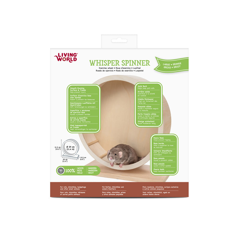 Living World Whisper Spinner - Large - 29 x 12.5 x 31.5 cm (11.4 x 4.9 x 12.4 in)