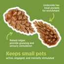 Living World Edible Pine Cones Chew Toy - Brown - 6 pack - 66 g (2.3 oz)