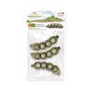 Living World Edible Pea Pods Chew Toy - Green - 3 pack - 75 g (2.6 oz)